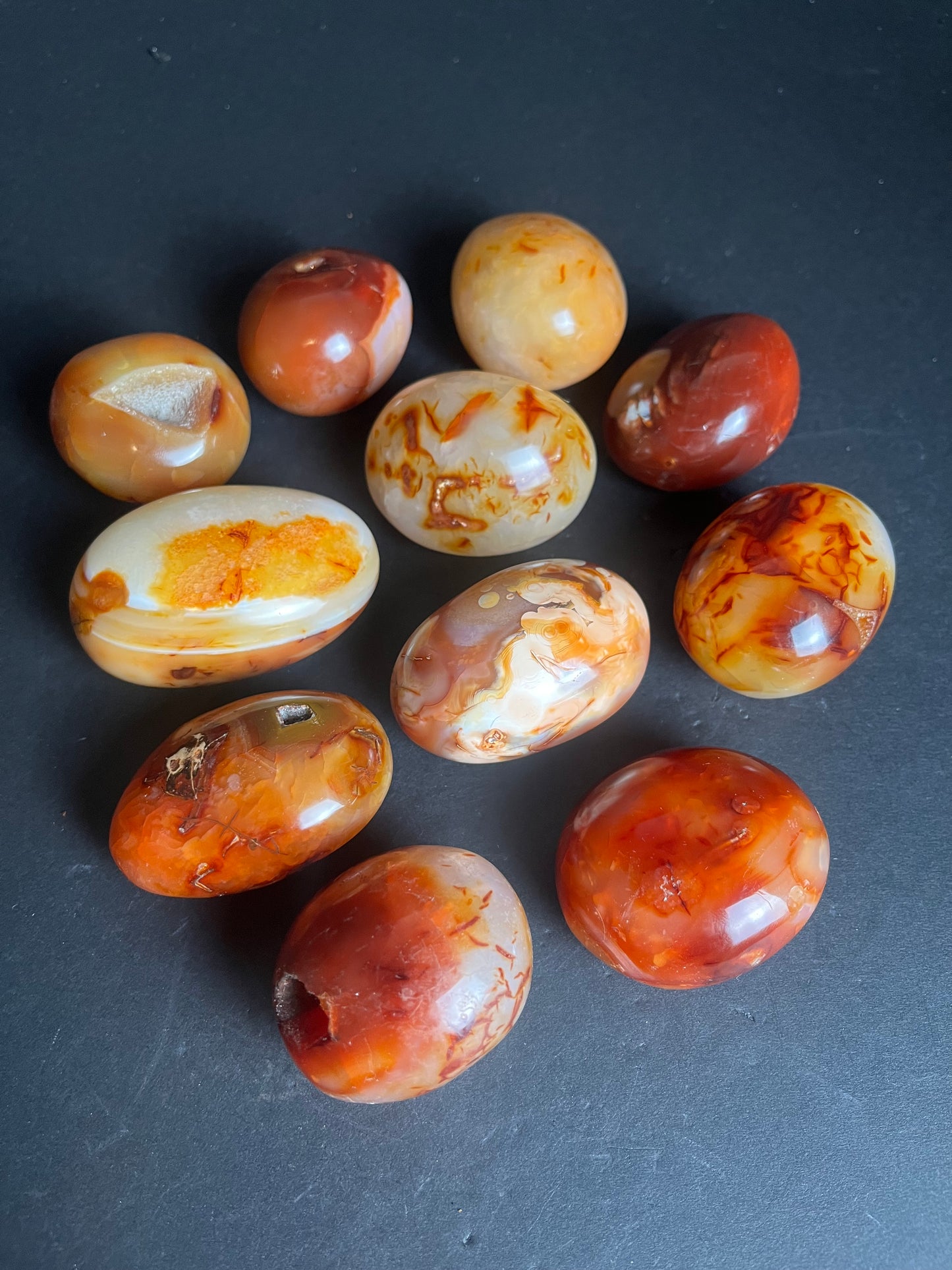 Lg Carnelian Stones Tumbled
